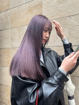 ユーリ(JUURI) ラベンダー/ロング/ぱっつん