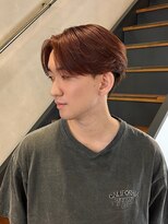 ランタン(LANTERN)&nbsp;センターパート×ピンクブラウン