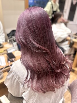 バイオレット 表参道店(Violet) 大人モーブピンク韓国レイヤーカットローズブラウンNA_129