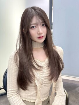 リリー(Lilley) 秋色カラー×小顔レイヤー×韓国風巻き×髪質改善