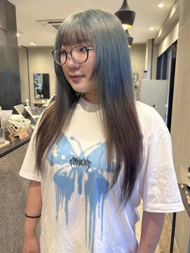 コージーベルベット(Cosy Velvet) ブルー×ブラウン ルーツデザイン☆彡【haruka】