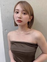 ソヨン 名駅2号店(SOYON)&nbsp;レイヤーボブ/ウルフボブ/ココアベージュ/小顔/切りっぱなし/344