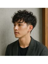 スープレックス ヘアーデザイン(SOUPREX HAIR DESIGN)&nbsp;大人ツーブロックくせ毛風パーマ　20代 30代 40代 50代 60代