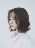 ボブ/ブラウンカラー/パーマ風/髪質改善/心斎橋