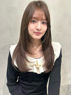 レイヤーカット韓国レイヤー顔まわりカット顔まわりレイヤー