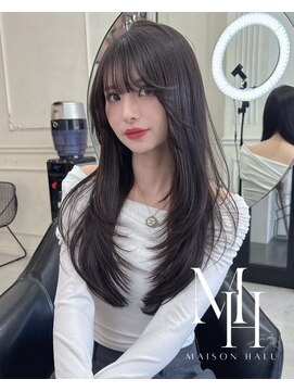 メゾンハル(Maison HALU) オリーブグレージュxレイヤーカット