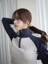 ヌヌ 渋谷 原宿 明治神宮前(nunu)&nbsp;レイヤーカットウルフカットボブグレージュオリーブべージュ