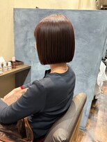 ヘアーエバリーズ(hair Everies) パツっとラインが綺麗な切りっぱなしボブ☆