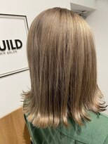 ギルド 東久留米店(GUILD)&nbsp;透明感ベージュの外ハネミディアム