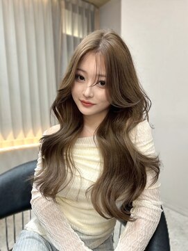 ボタン コロン 表参道 原宿(VOTAN COLON) 【木串楽人】顔周りカット/マロンベージュ/流し前髪