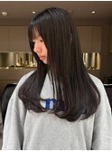 オリーブグレージュ/透明感カラー/レイヤーカット/恵比寿駅