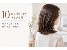 朝が少し楽になる。乾かすだけでまとまる艶髪へ