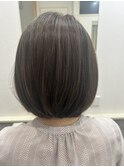 首元すっきりな上品ミニボブ