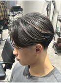 ニュアンスパーマフェザーパーマセンターパート毛流れパーマ