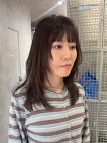 クス(KUsU)&nbsp;レイヤーカット/オリーブベージュ/ダークブルー