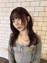 シャルムバイサラ(charme by sarah)&nbsp;ハッシュカット/カシスレッド/くびれヘア