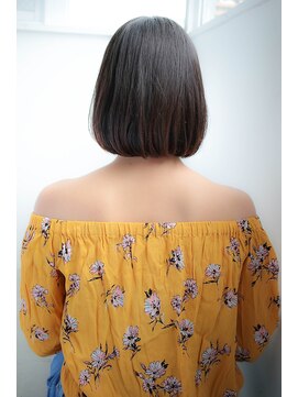 ノット 表参道青山(knot) 【knot】切りっぱなしボブ 黒髪モード 3