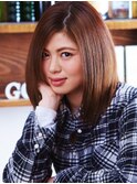 ストレートミディアムレイヤーはモテ愛されの予感☆