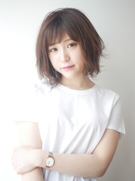 ビーハイブ 一番町店 アヴェダ(BEHIVE) めんどくさがりの方にオススメ☆大人かわいい無造作外ハネミディ