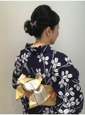 和泉美佳 変わり結びで粋な浴衣スタイル