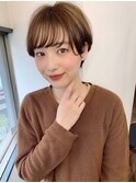 【アフロート畑中】大人フェミニンなシースルーバングショート