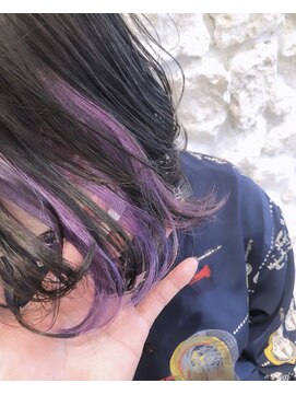 モアナ バイ ヘッドライト 沖縄東崎店(Moana by HEADLIGHT) Moana東崎#インナーカラー#デザインカラー