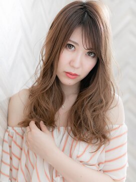 ローマ ギンザ(ROMA Ginza) 【ROMA】美肌ミルクティーベージュ/ゆるふわ無造作パーマロング