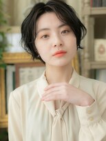 カバーヘア ブリス 志木南口駅前店(COVER HAIR bliss)&nbsp;■くせ毛風こなれヘア黒髪スマートショート17志木20代30代40代