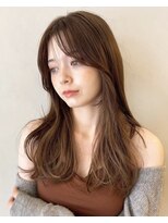 時短ワンカールで作る垢抜けロングヘア&顔まわり小顔カット