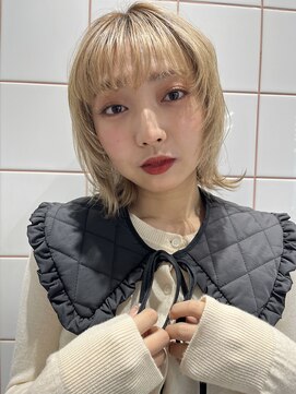 ロンドルーチェ 心斎橋(Lond luce) ダークアッシュ/ミディアムレイヤーカット［髪質改善/縮毛矯正］