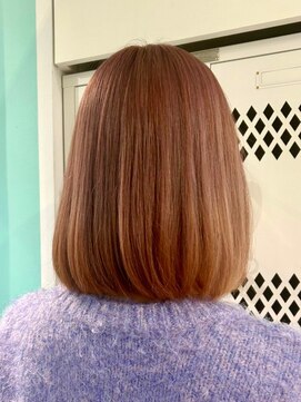 マティーナ ヘアー 池袋(Matina hair) 【ピンクベージュ×ボブ】20代30代40代