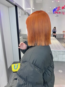 ゲーム 原宿店(GAME) ダブルカラーオレンジカラーケアブリーチ韓国ハイトーン