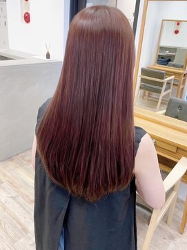 セイドット フクオカ(Say.FUKUOKA) 【Say.福岡】髪質改善ストレート×レイヤー×ベビーピンク×前髪