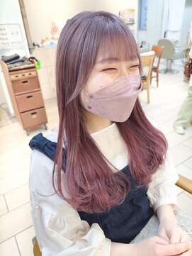 テトラ バイ ネオリーブ 横浜西口店(tetra by neolive) ラベンダーピンクデザインカラー**【横浜/横浜駅】