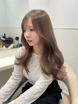 ラベル 渋谷(LAVEL)&nbsp;韓国ウェーブ◇透明感カラー/ダブルカラー◇髪質改善