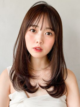キリ 表参道(kyli) 薄めバングワンカール美髪イメチェン外ハネボブくびれヘア
