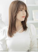 シースルーバング韓国風小顔艶感ストレートh3上尾20代30代40代