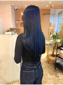 【 YUCCA 】大人可愛い20代30代40代ロング/ブルブラック
