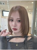 ただのボブに飽きた方おすすめ顔まわりレイヤーボブ