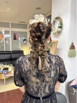 ヘアサロン ユニティ(Hair Salon Unity) ポニーツインテール