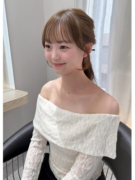 ボタン テンジン(VOTAN tenjin) 【votan_はまひ】顔まわりカット/くすみベージュ/レイヤーロング