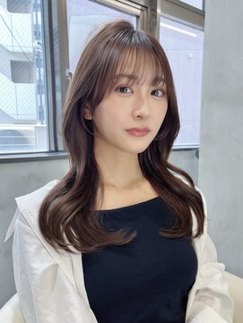 グロー 大宮(GLROW) □ 韓国大宮顔周りレイヤーカットハッシュカットワンホンヘア