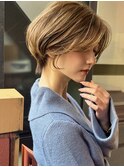 大人可愛い20代30代40代小顔ひし形大人ショート