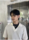 襟足ありセンターパート