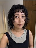 レイヤーパーマ/レイヤーボブ/オン眉パーマ/ショートバング