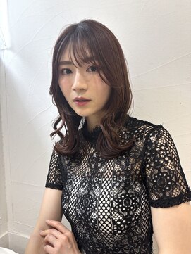 クラン(Chlan) 韓国風コテ巻き顔周りレイヤースタイル