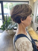 ヘアアンドメイク アリス(hair&make ALICE produce by COLT)&nbsp;ショートボブ　ハイライト　白髪ぼかし