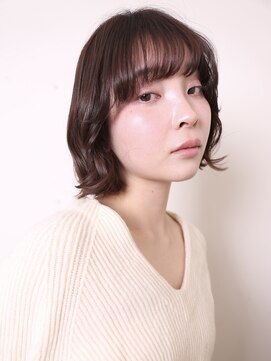 ヨファ ヘアー 芦屋店(YOFA hair) 似合わせカットイメチェン前髪ピンクベージュショートボブ0402