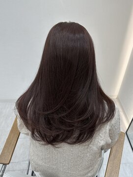 ジーナ 吉塚(Zina) レイヤー レッドブラウン【福田れん】吉塚美容室 髪質改善 博多