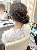 サイドシニヨンスタイル